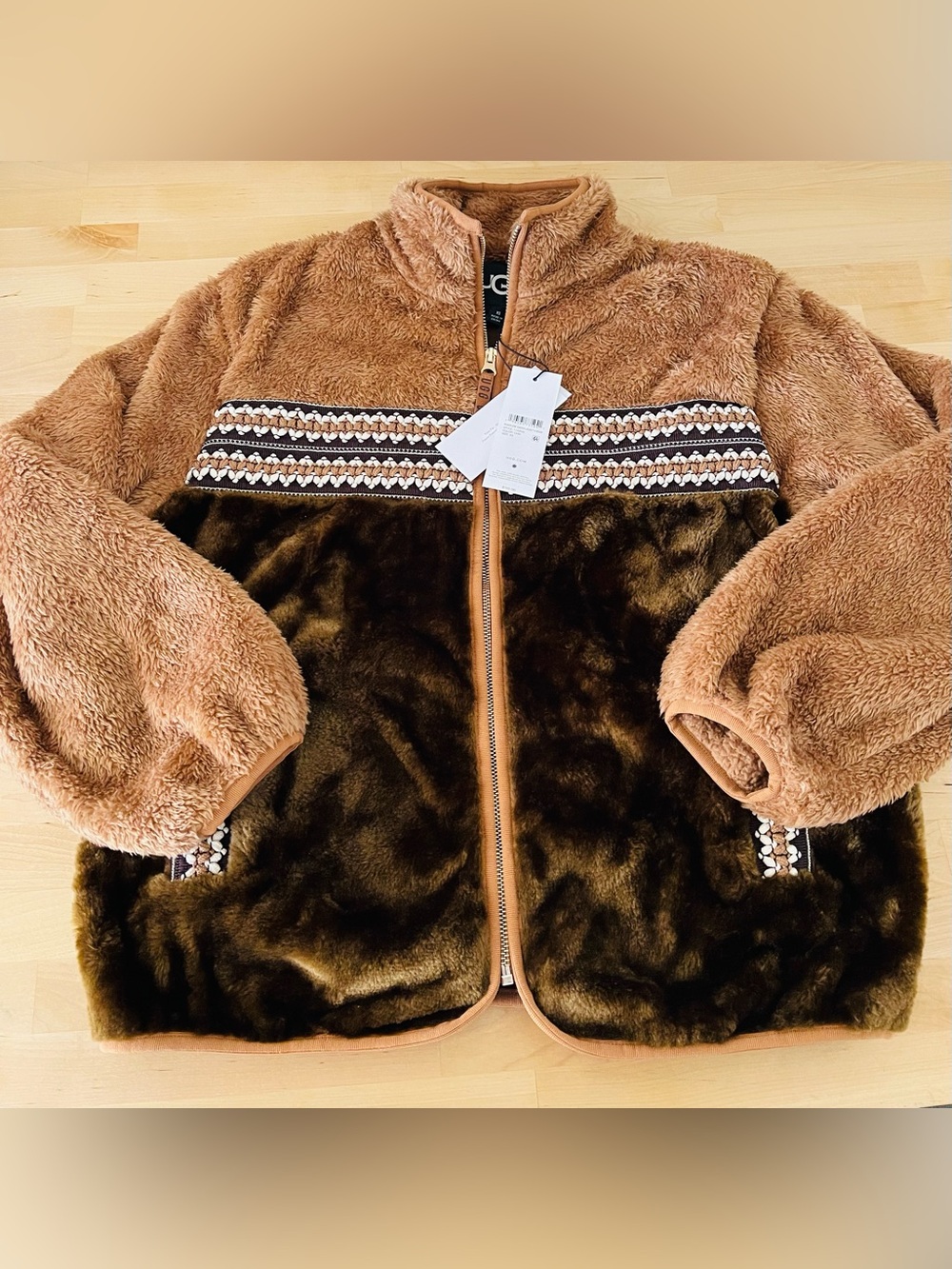 UGG - Marlene funnel-neck fleece jacket Size XS Oversized